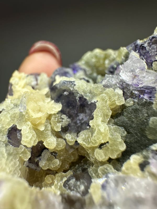 Fluorite from Inner Mongolia, China, individual mineral specimen view 2