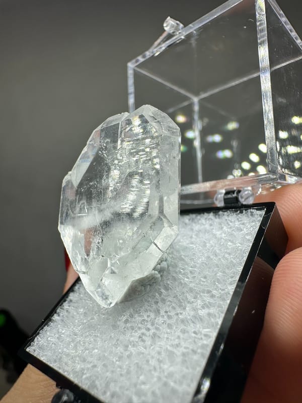 Quartz, individual mineral specimen view 2 for a mineral collection
