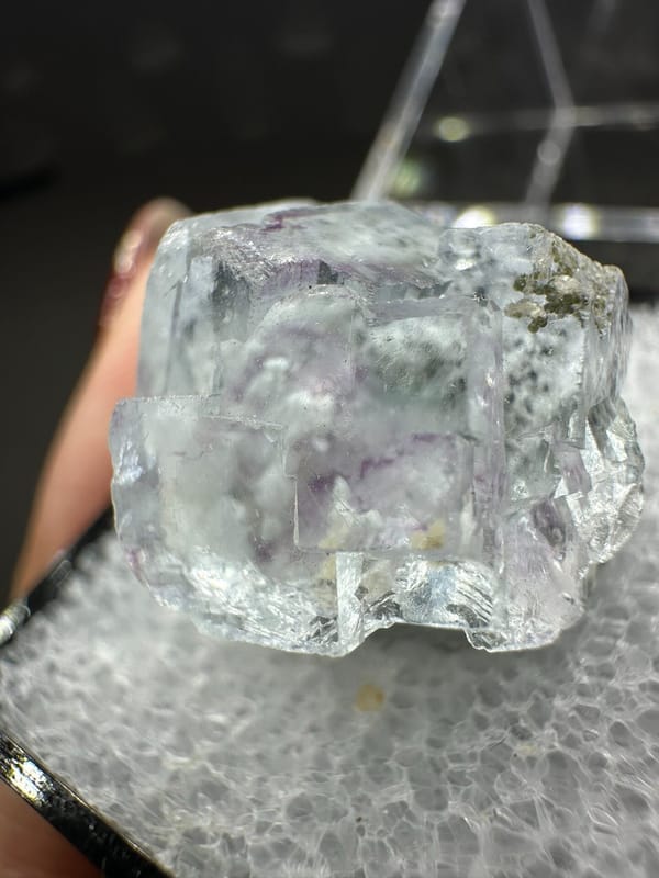 Fluorite from Yaogangxian Mine, Yizhang Co., Hunan, China, individual mineral specimen view 3