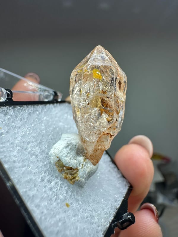 Quartz, individual mineral specimen view 2 for a mineral collection