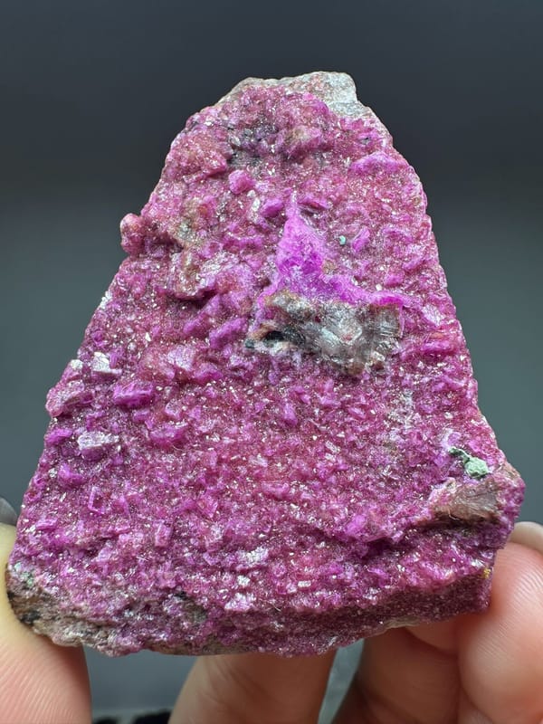 Cobaltoan calcite from DR Congo, individual mineral specimen view 1