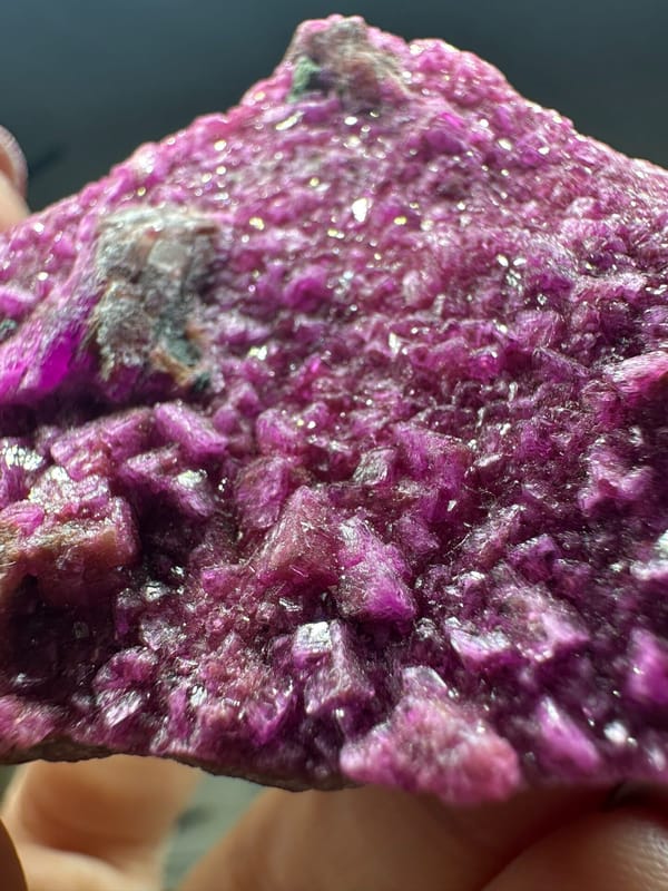 Cobaltoan calcite from DR Congo, individual mineral specimen view 4