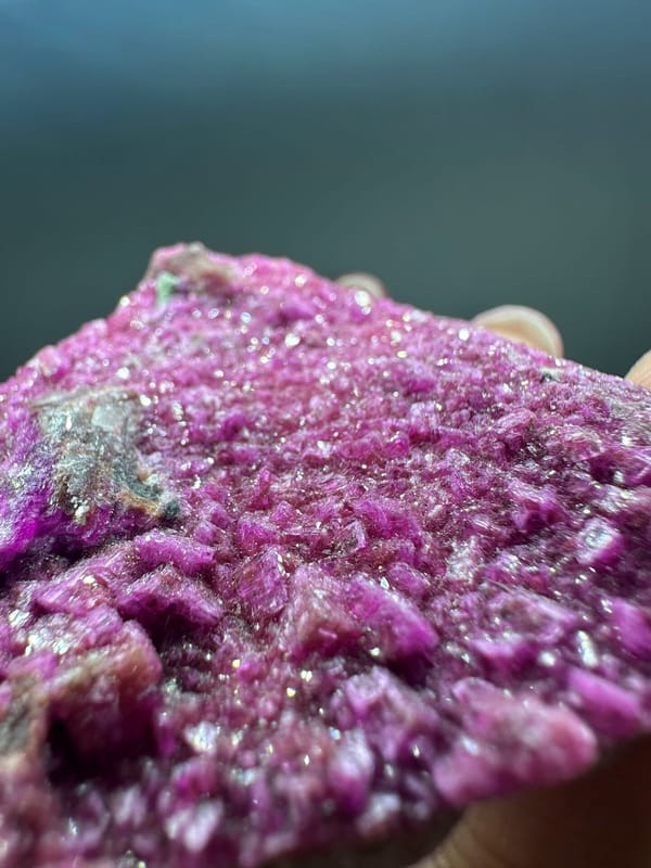 Cobaltoan calcite from DR Congo, individual mineral specimen view 5