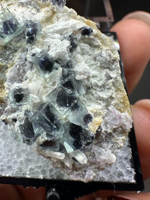 Fluorite from Inner Mongolia, China, individual mineral specimen view 4