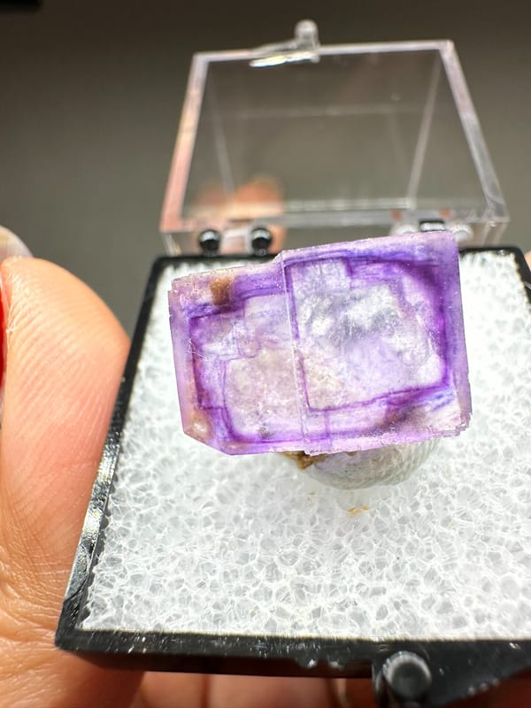 Fluorite from Yaogangxian Mine, Yizhang Co., Hunan, China, individual mineral specimen view 1