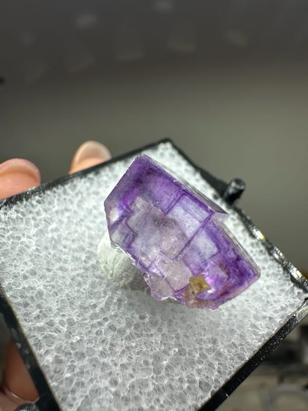 Fluorite from Yaogangxian Mine, Yizhang Co., Hunan, China, individual mineral specimen view 2