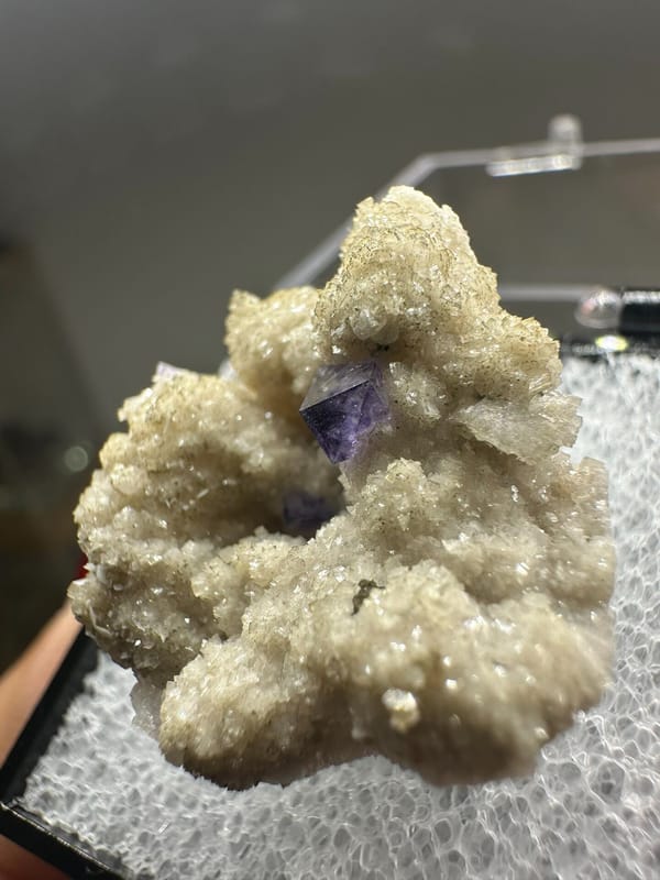 Fluorite from Yaogangxian Mine, Yizhang Co., Hunan, China, individual mineral specimen view 3