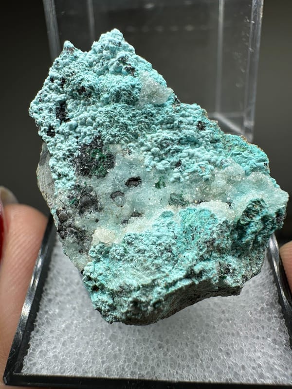 Chrysocolla, individual mineral specimen view 1 for a mineral collection