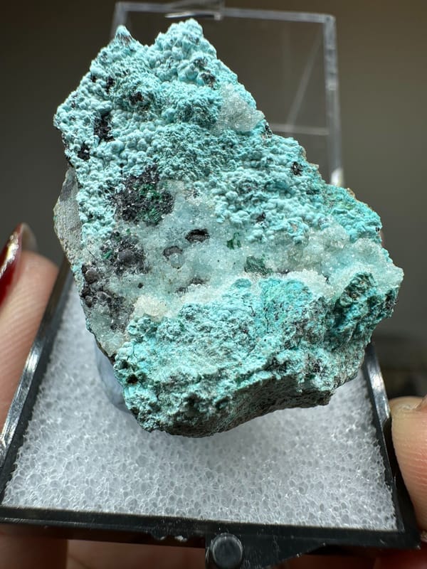 Chrysocolla, individual mineral specimen view 2 for a mineral collection