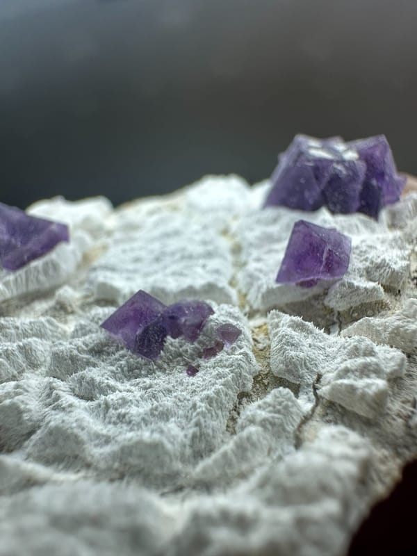 Fluorite from Zhejiang, China, individual mineral specimen view 2