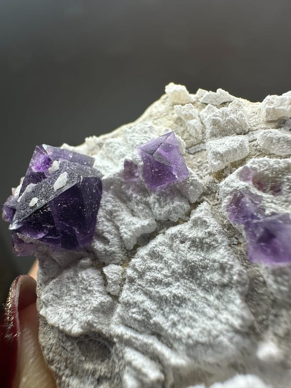 Fluorite from Zhejiang, China, individual mineral specimen view 5