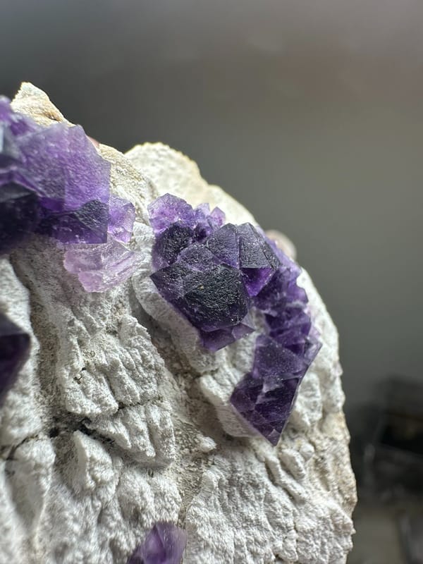 Fluorite from Zhejiang, China, individual mineral specimen view 6