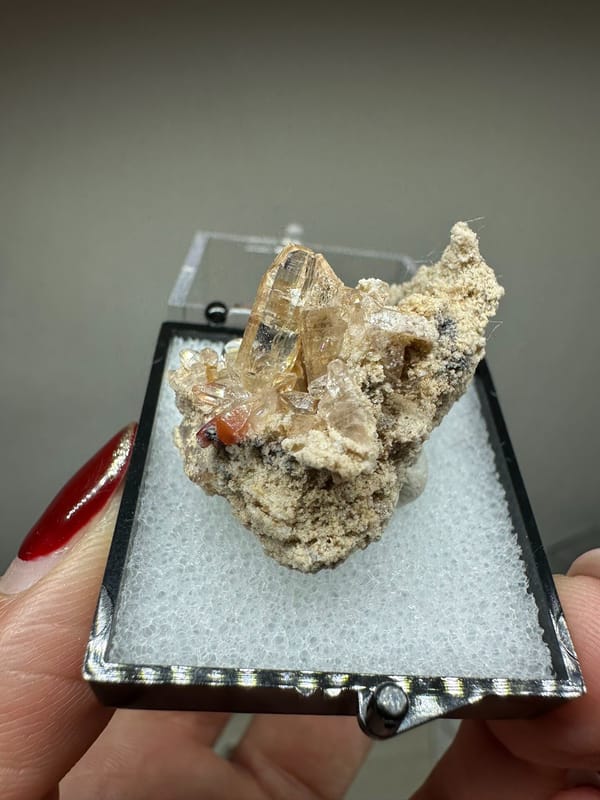 Topaz from Mexico, individual mineral specimen view 1