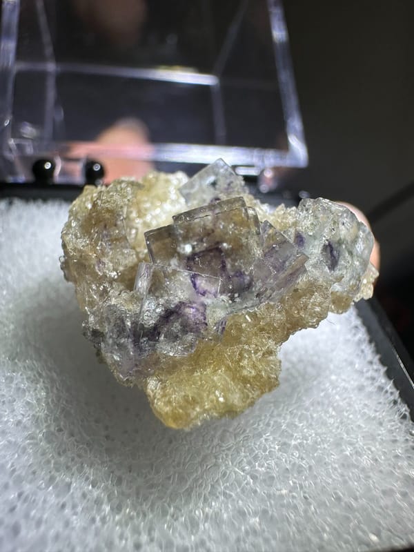 Fluorite from Yaogangxian Mine, Yizhang Co., Hunan, China, individual mineral specimen view 1