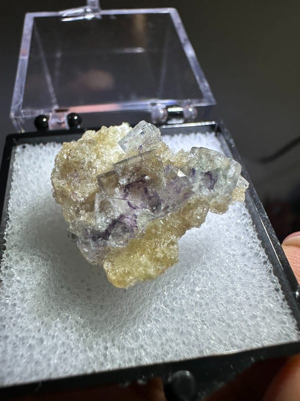 Fluorite from Yaogangxian Mine, Yizhang Co., Hunan, China, individual mineral specimen view 2