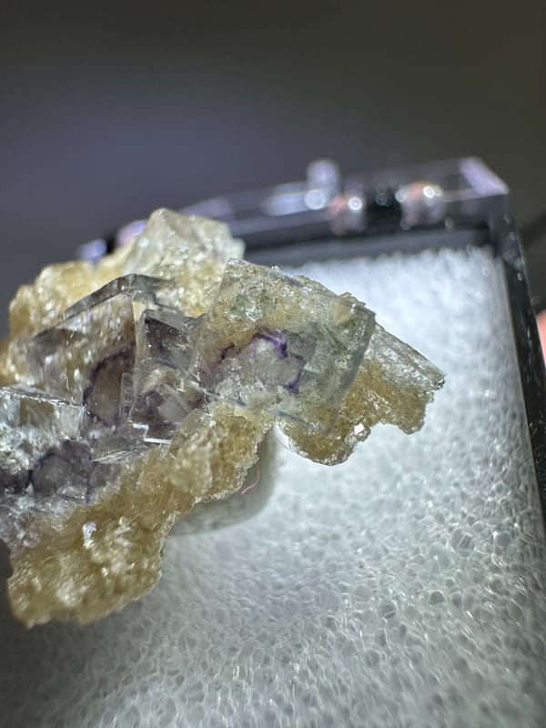 Fluorite from Yaogangxian Mine, Yizhang Co., Hunan, China, individual mineral specimen view 4