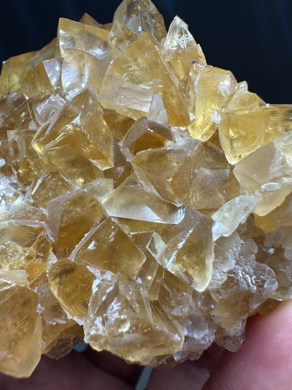 Calcite, individual mineral specimen view 2 for a mineral collection
