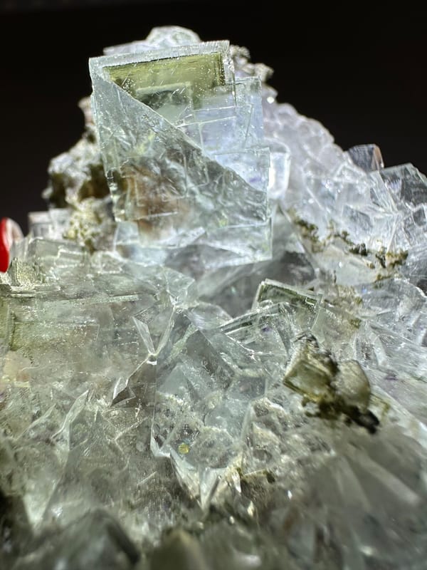 Fluorite from Yaogangxian Mine, Yizhang Co., Hunan, China, individual mineral specimen view 3