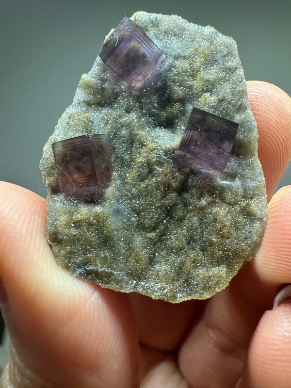 Fluorite from Anhui, China, individual mineral specimen view 1