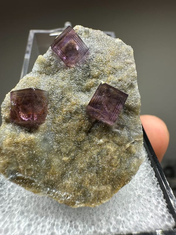 Fluorite from Anhui, China, individual mineral specimen view 2