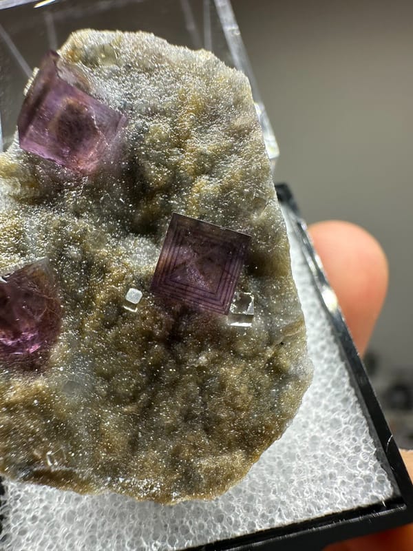 Fluorite from Anhui, China, individual mineral specimen view 3