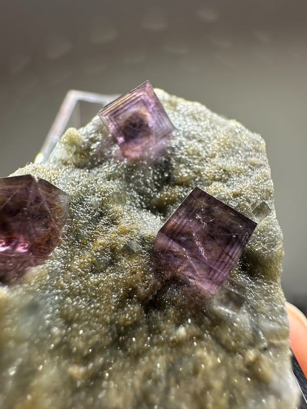 Fluorite from Anhui, China, individual mineral specimen view 4