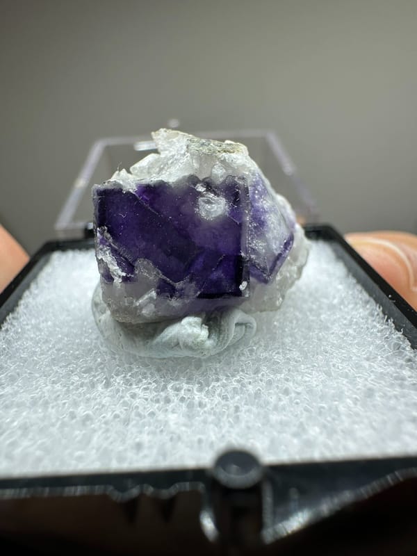Fluorite from Yaogangxian Mine, Yizhang Co., Hunan, China, individual mineral specimen view 1