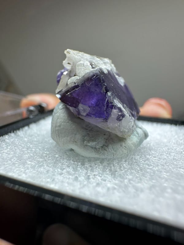 Fluorite from Yaogangxian Mine, Yizhang Co., Hunan, China, individual mineral specimen view 2