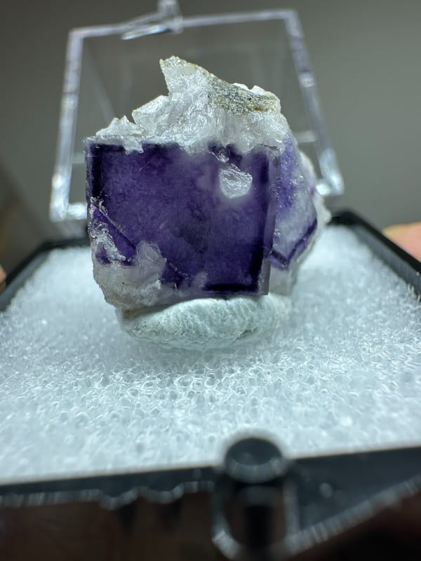 Fluorite from Yaogangxian Mine, Yizhang Co., Hunan, China, individual mineral specimen view 3