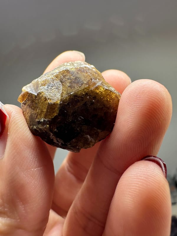 Axinite, individual mineral specimen view 3 for a mineral collection
