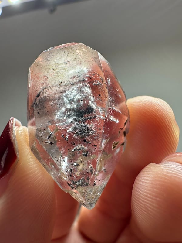 Double-terminated quartz from Guizhou, China, individual mineral specimen view 3