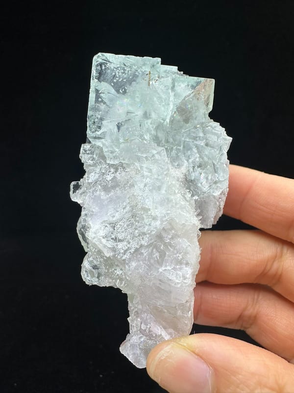 Fluorite from Zhejiang, China, individual mineral specimen view 1