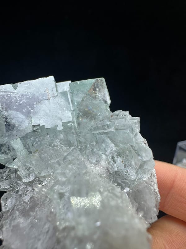 Fluorite from Zhejiang, China, individual mineral specimen view 2