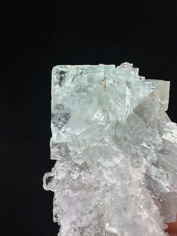 Fluorite from Zhejiang, China, individual mineral specimen view 3