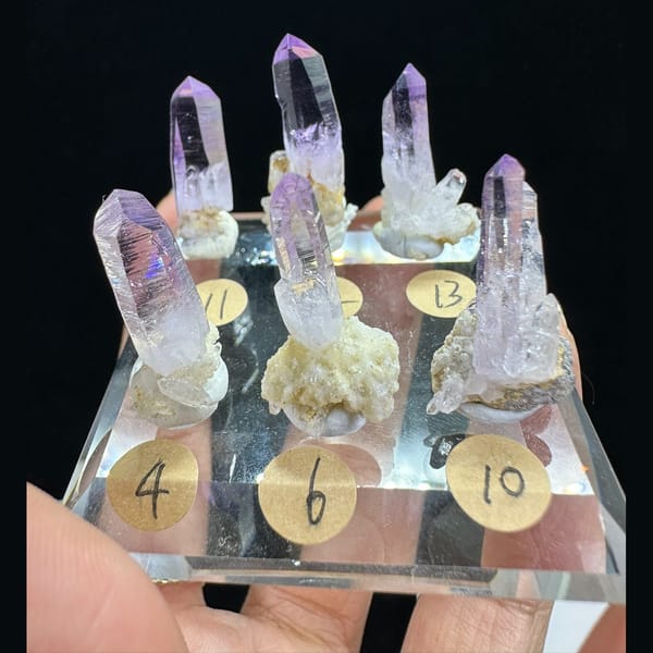Quartz crystals on matrix, natural mineral specimen, photo 1 of 5