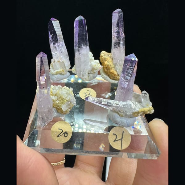 Crystals on matrix of quartz, one-of-a-kind specimen, photo 3 of 5