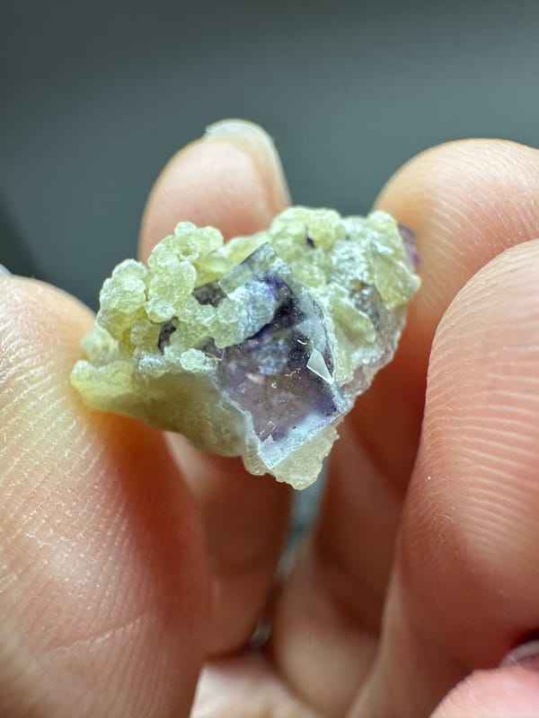 Fluorite from Inner Mongolia, China, individual mineral specimen view 1