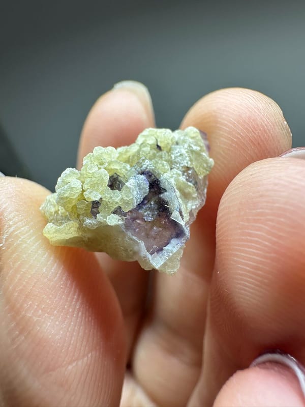 Fluorite from Inner Mongolia, China, individual mineral specimen view 2
