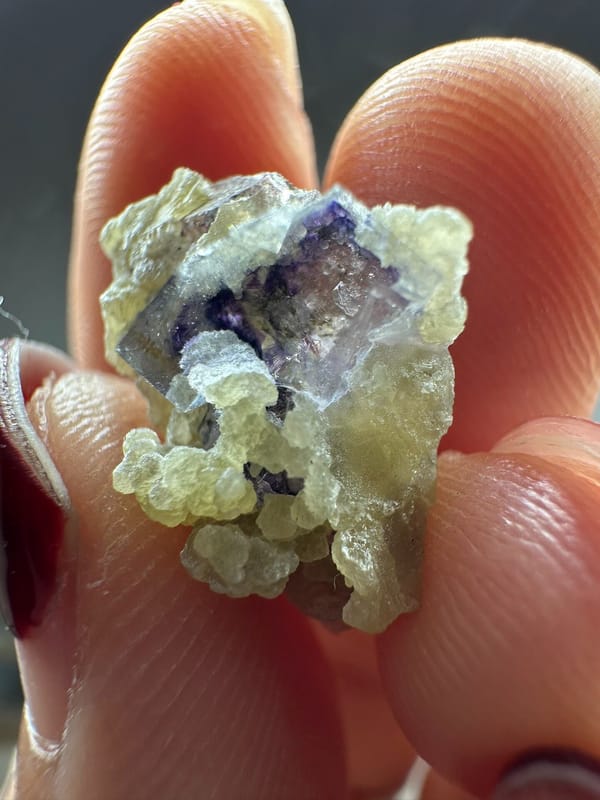 Fluorite from Inner Mongolia, China, individual mineral specimen view 3