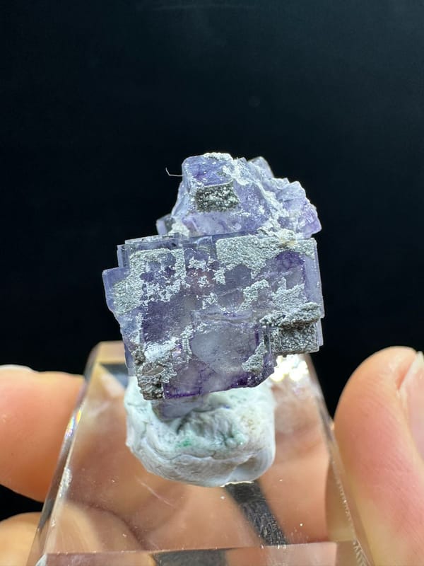 Fluorite from Yaogangxian Mine, Yizhang Co., Hunan, China, individual mineral specimen view 1