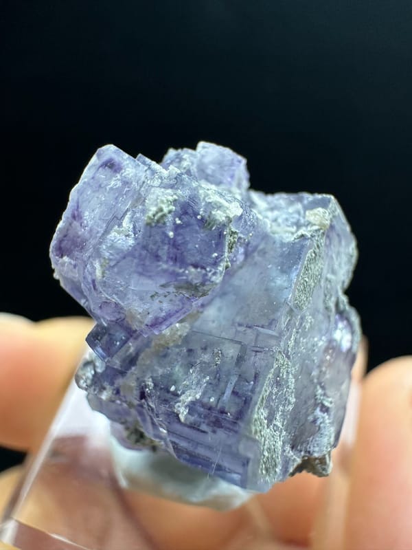 Fluorite from Yaogangxian Mine, Yizhang Co., Hunan, China, individual mineral specimen view 2