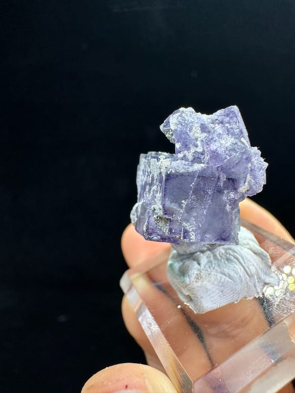 Fluorite from Yaogangxian Mine, Yizhang Co., Hunan, China, individual mineral specimen view 3