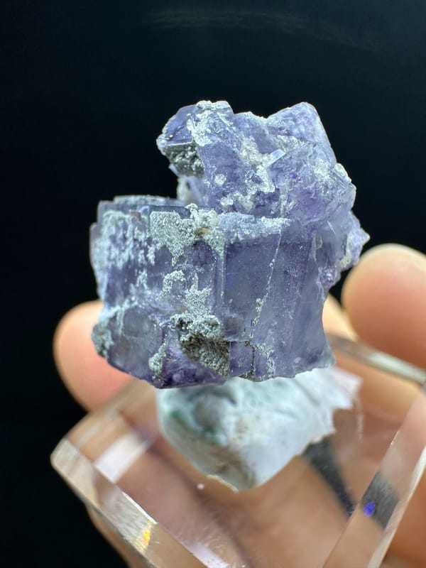 Fluorite from Yaogangxian Mine, Yizhang Co., Hunan, China, individual mineral specimen view 4