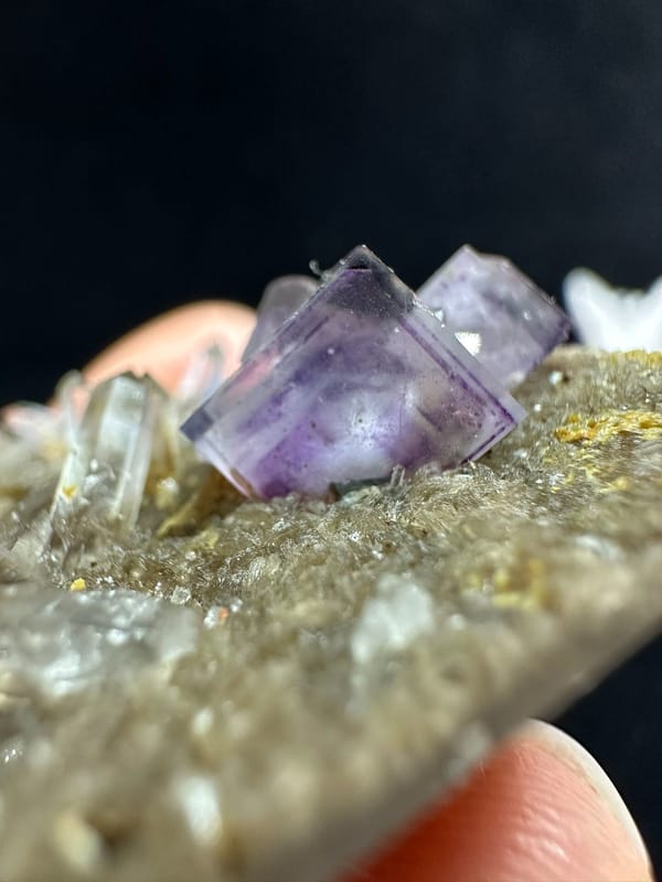 Fluorite from Yaogangxian Mine, Yizhang Co., Hunan, China, individual mineral specimen view 2