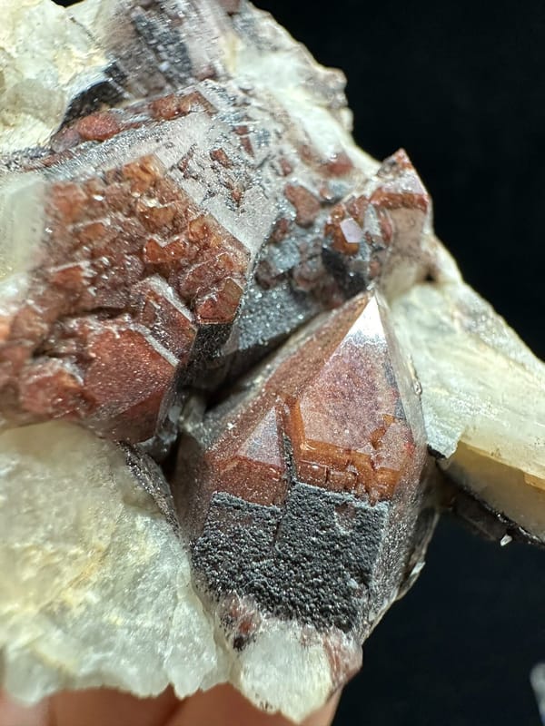 Red hematoid quartz from Shanxi, China, individual mineral specimen view 2