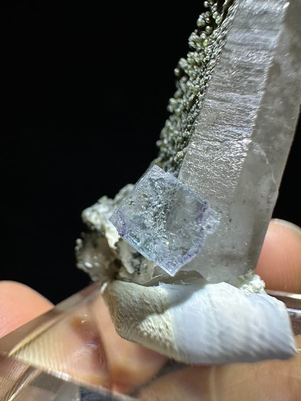 Quartz from Yaogangxian Mine, Yizhang Co., Hunan, China, individual mineral specimen view 3