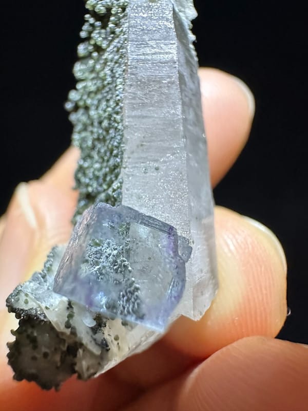 Quartz from Yaogangxian Mine, Yizhang Co., Hunan, China, individual mineral specimen view 5
