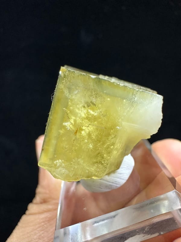 Fluorite from Beijing, China, individual mineral specimen view 3