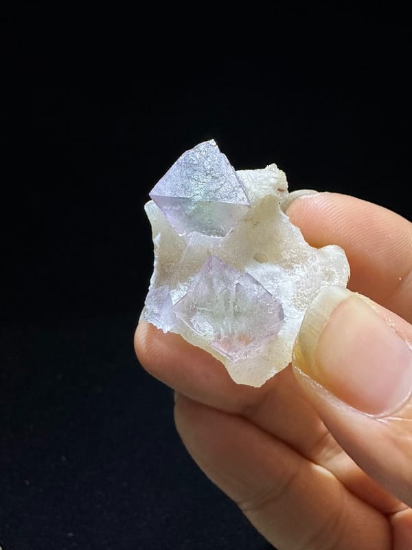 Fluorite from Zhejiang, China, individual mineral specimen view 3