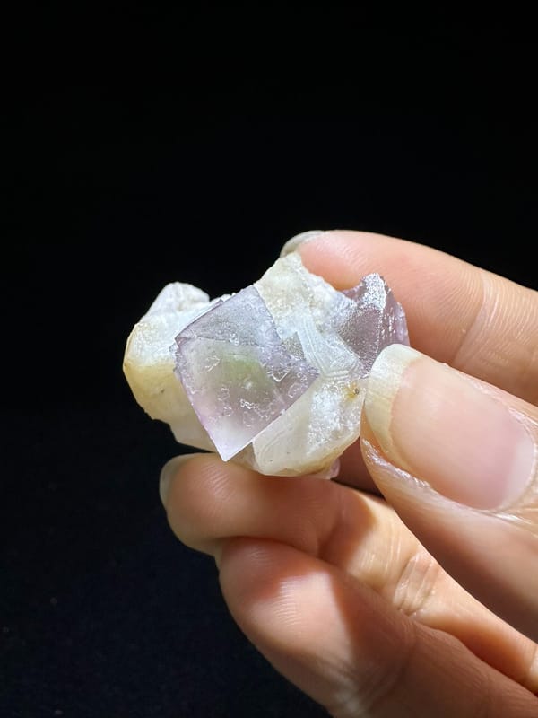 Fluorite from Zhejiang, China, individual mineral specimen view 6